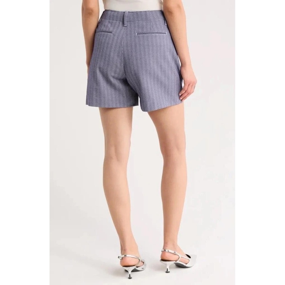 Rag & Bone Elvy Chevron Shorts Womens 10 Navy $298 - Picture 3 of 12